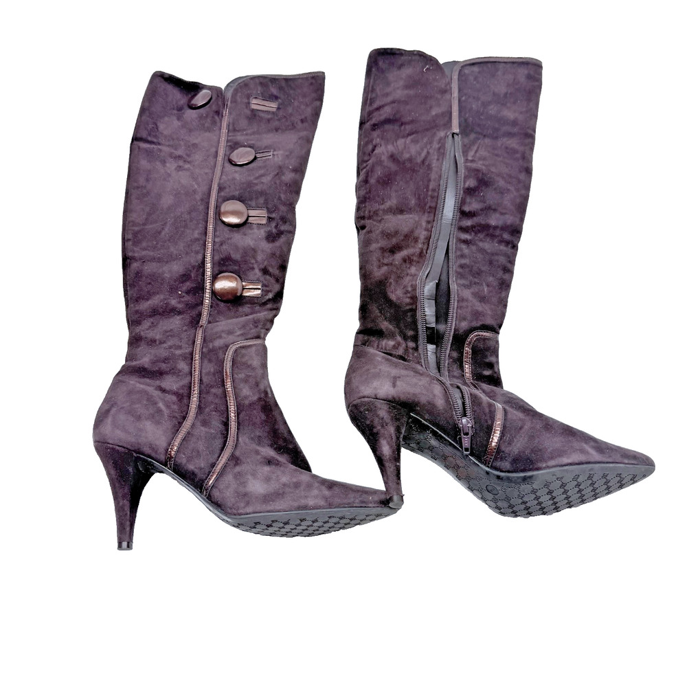 Antonio Melani Brown Suede Boots Womens Size 7M